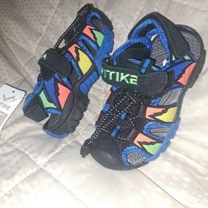 NWT- VITIKE Sport Kids Size 25 EU Blue Orange Sandals-Beach Shoes